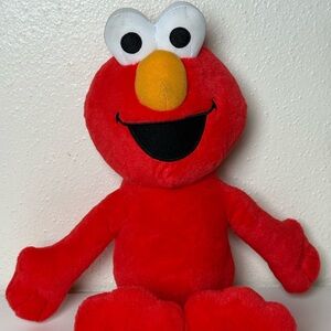 Sesame Street Vibrant Red Plush with Orange Features